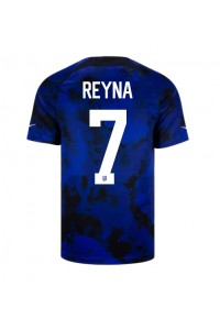 Verenigde Staten Giovanni Reyna #7 Voetbaltruitje Uit tenue WK 2022 Korte Mouw